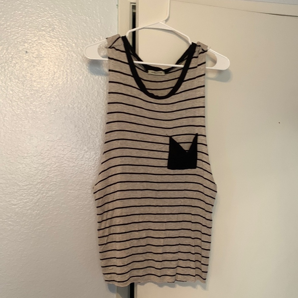 Striped tank top/muscle tee